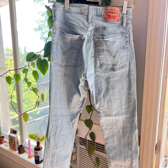 Levi’s High Rise Pencil Wedge Skinny Jeans Light Blue 26w - Picture 4 of 7